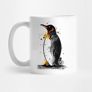 penguin watercolor Mug